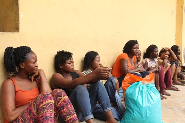 8 Suspected Sèx Workers Arrested In Lagos