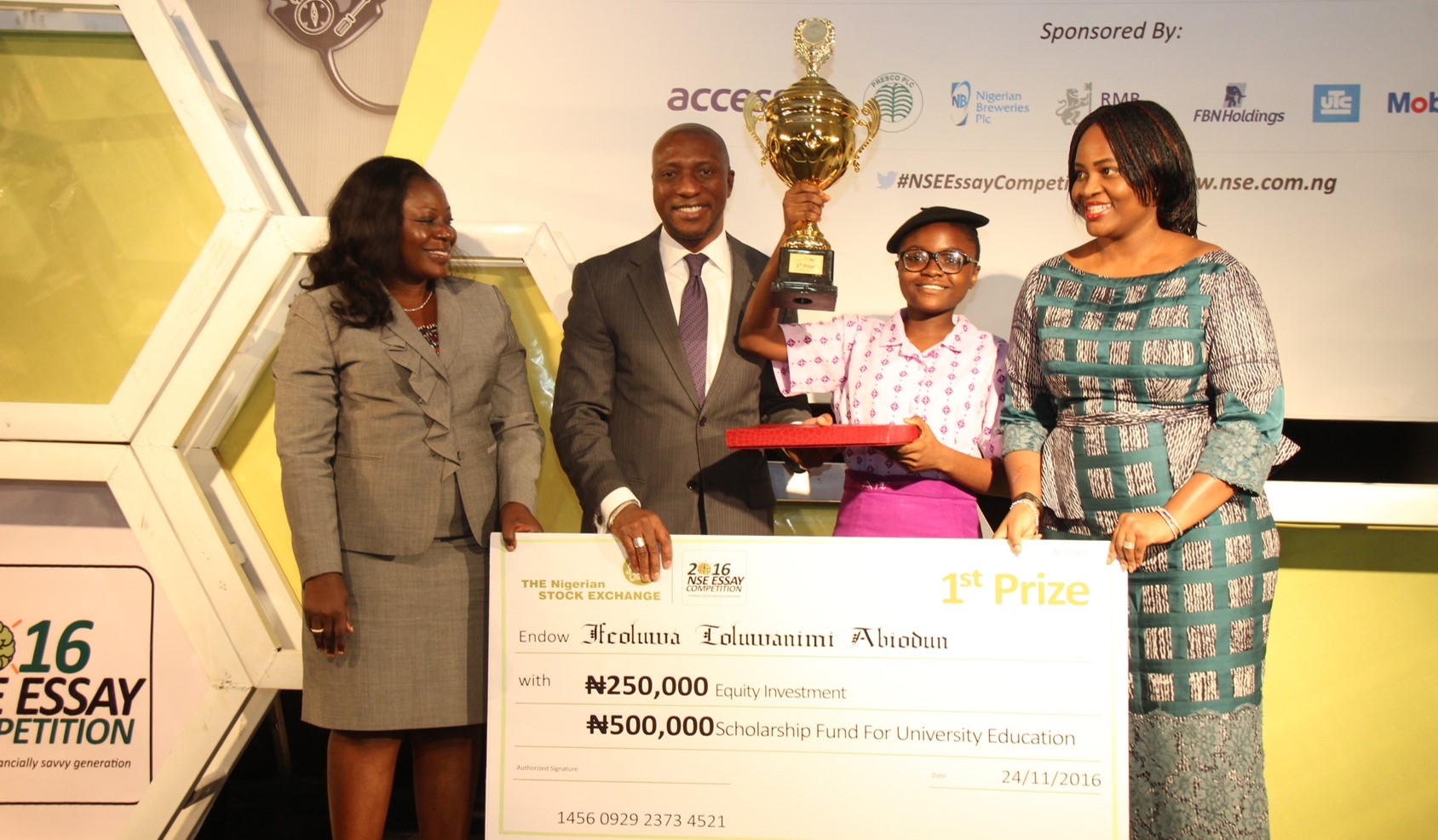 Ifeoluwa Abiodun Wins 2016 NSE Essay Competition