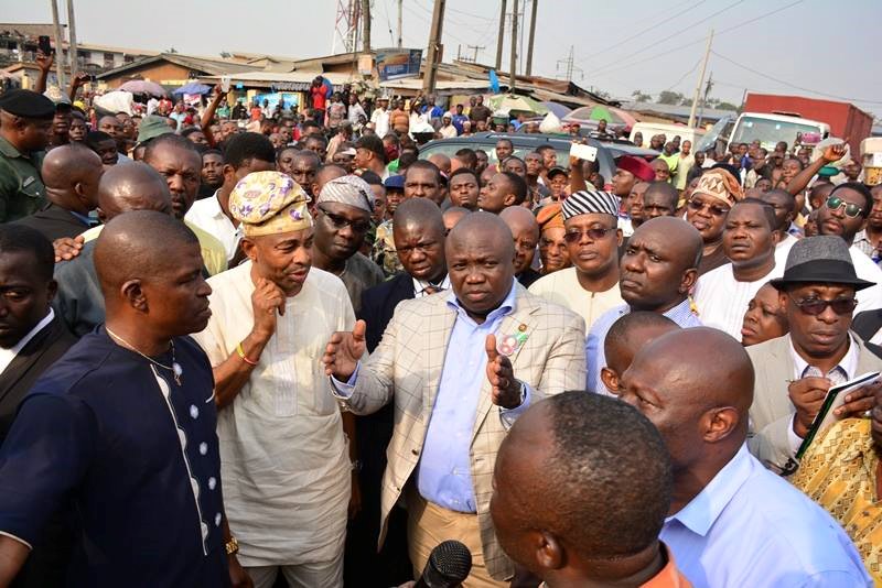 Ambode Begs Ladipo Traders for Support