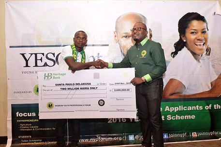 Heritage Bank Gives N50m to Entrepreneurs, Partners NYPF