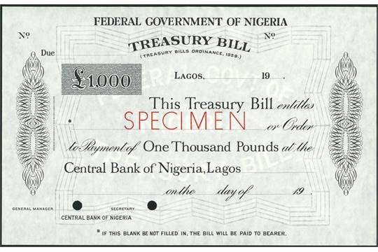 FG Sells N173b Treasury Bills