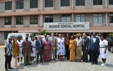 French Ambassador Visits Maamobi General Hospital in Ghana