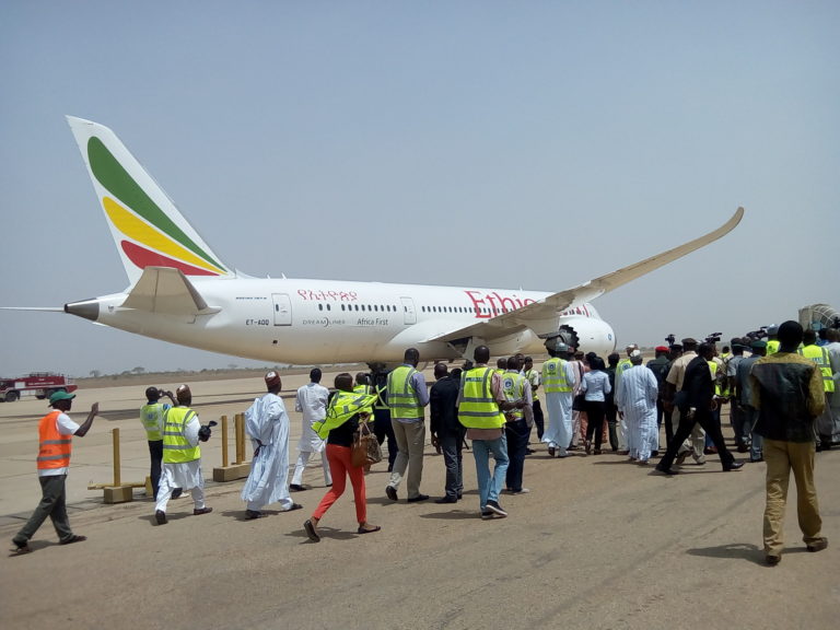 Ethiopian Airline Lands in Kaduna Airport