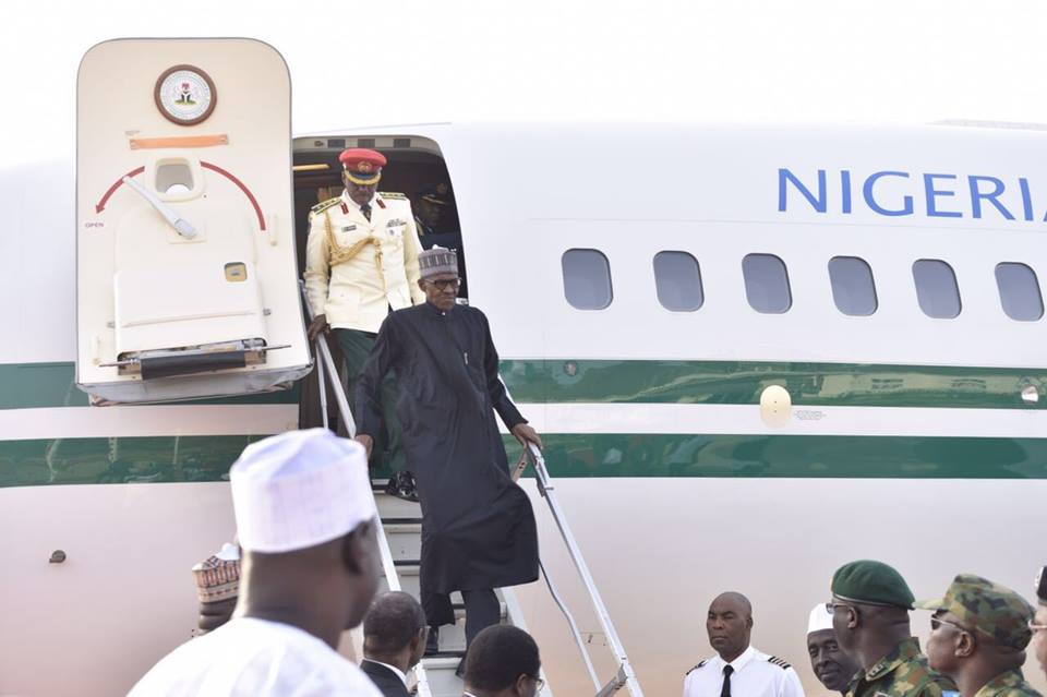 At Last, Buhari Arrives Nigeria