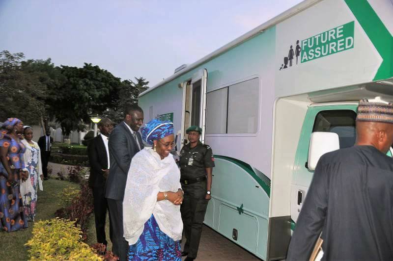 Mrs Buhari Commissions Mobile Clinic