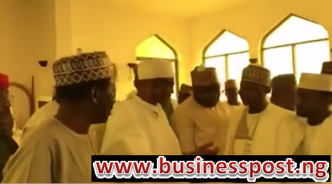 VIDEO: Buhari Attends Juma’at at Aso Rock Mosque