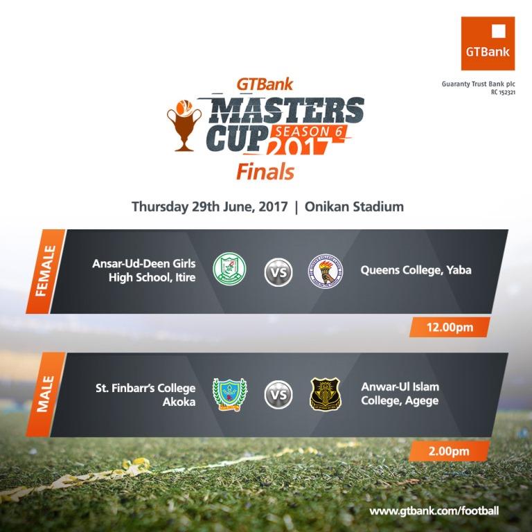 GTBank Masters Cup Season 6 Final Holds Thursday