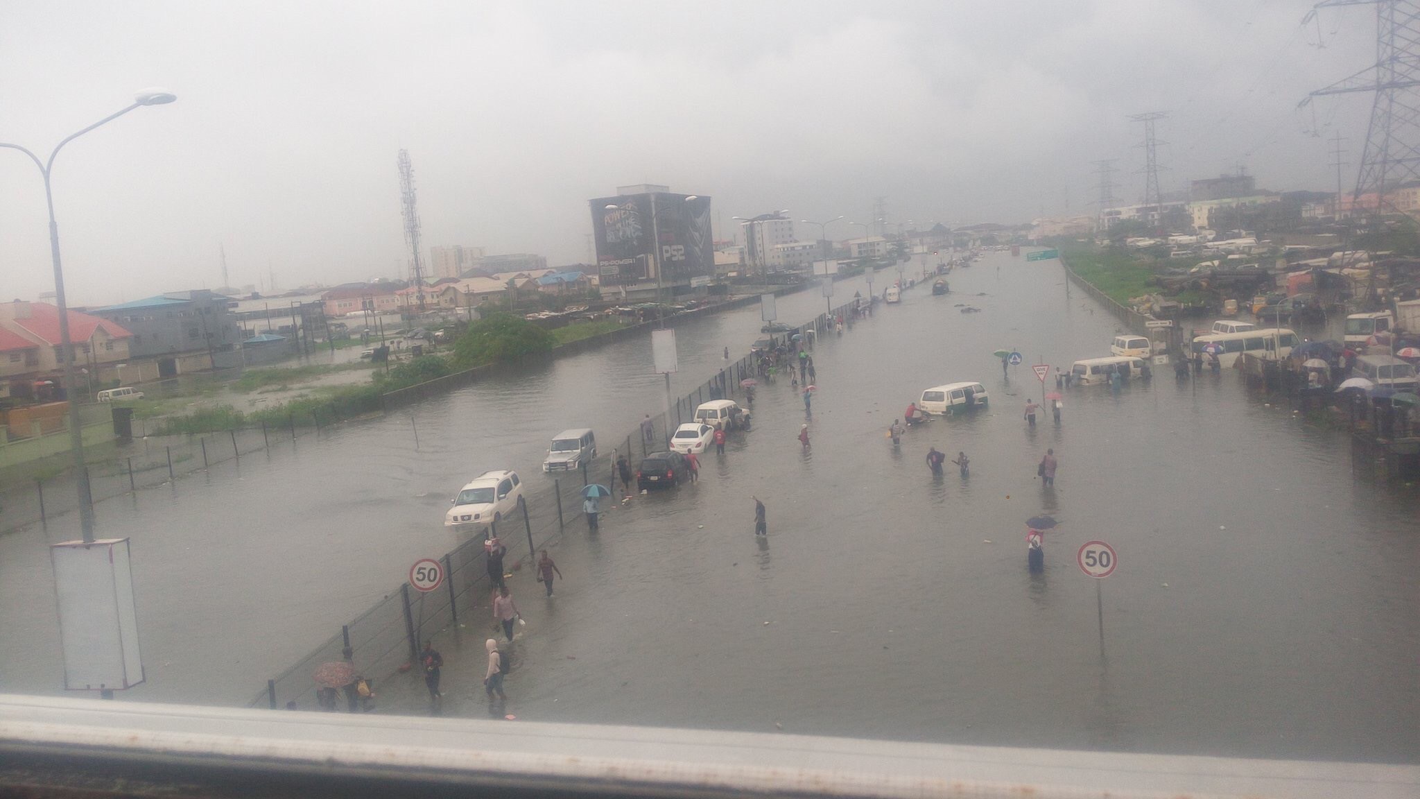 Ambode Pities with Flood Victims, Threatens Environmental Criminals