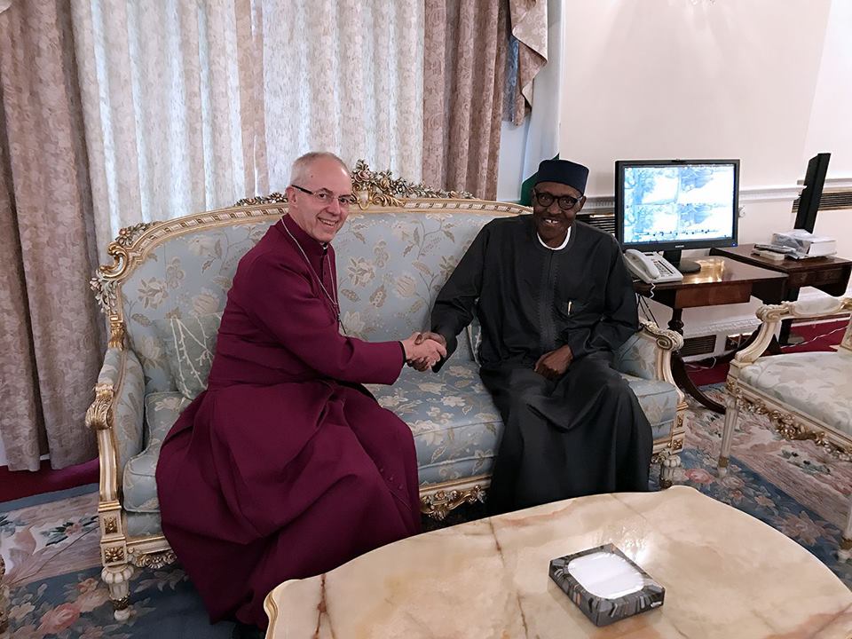 PHOTO: Archbishop of Canterbury Prays for Buhari