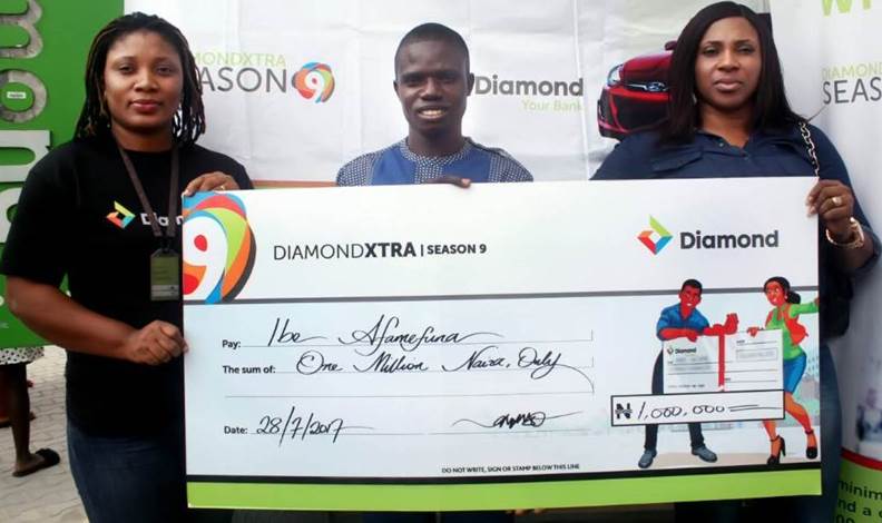 PHOTOS: Cheques Presented to DiamondXtra Season 9 Winners