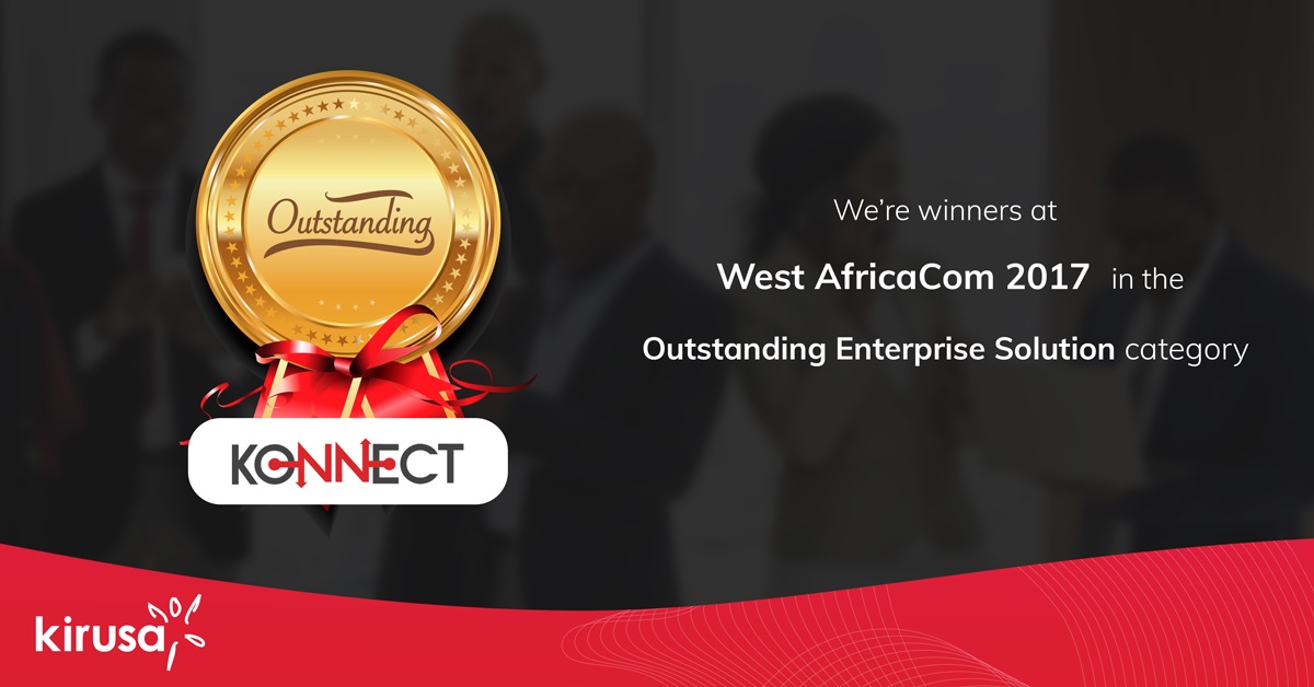 Kirusa Shines at West Africa Com Award