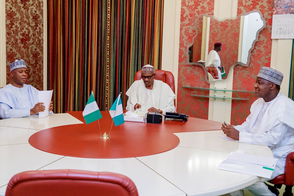 Buhari Meets NASS Leadership Over 2018 Budget, Dino, IGP