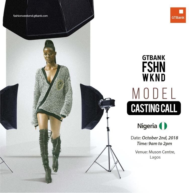 2018 GTBank Fashion Weekend Holds Model Casting Call October 2