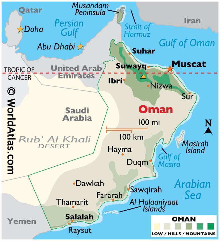 Oman Map