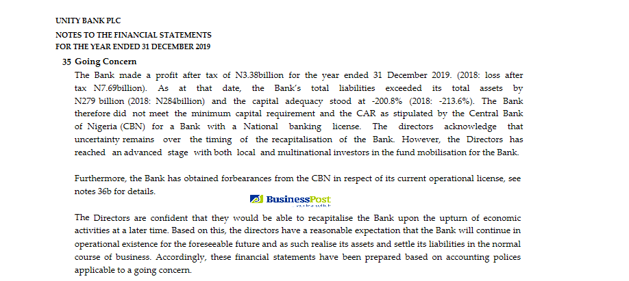 Unity Bank statements 2019_1