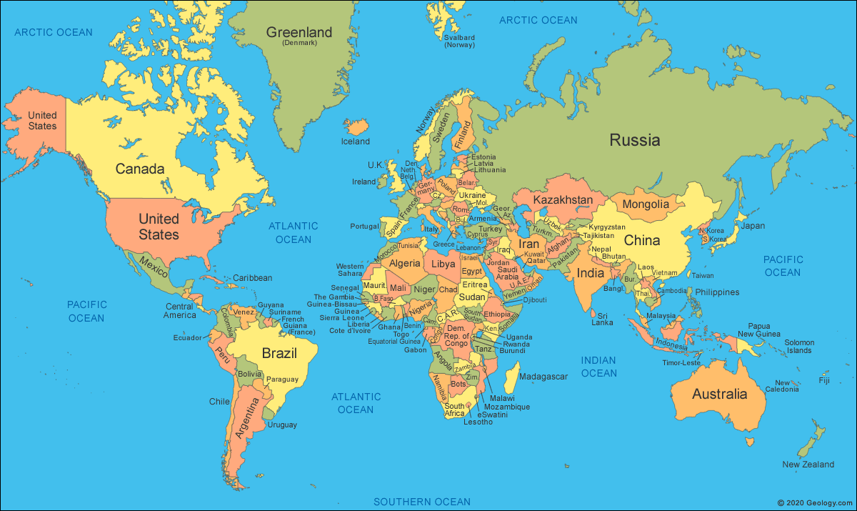 Immigration Quota World Map