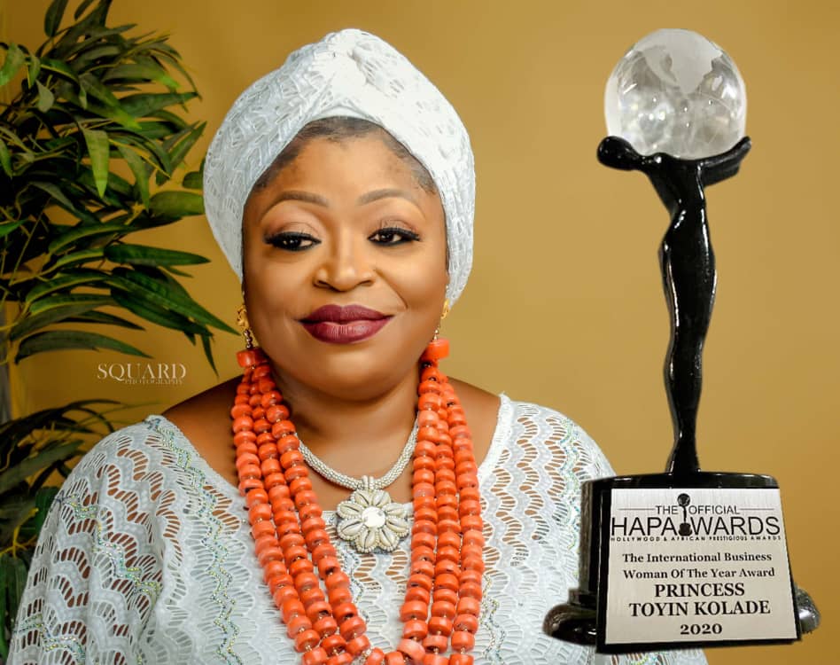 HAPAwards 2021 Organisers Honour Toyin Kolade | Business Post Nigeria