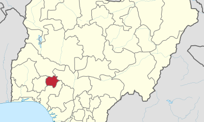 Ekiti State map