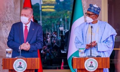 Turkish Erdogan with nigerian Buhari