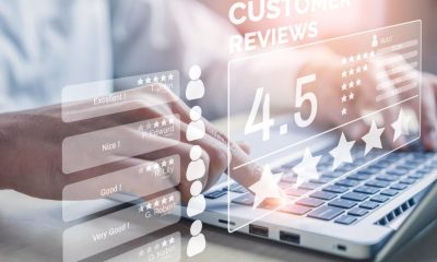 Customer review satisfaction feedback survey concept.