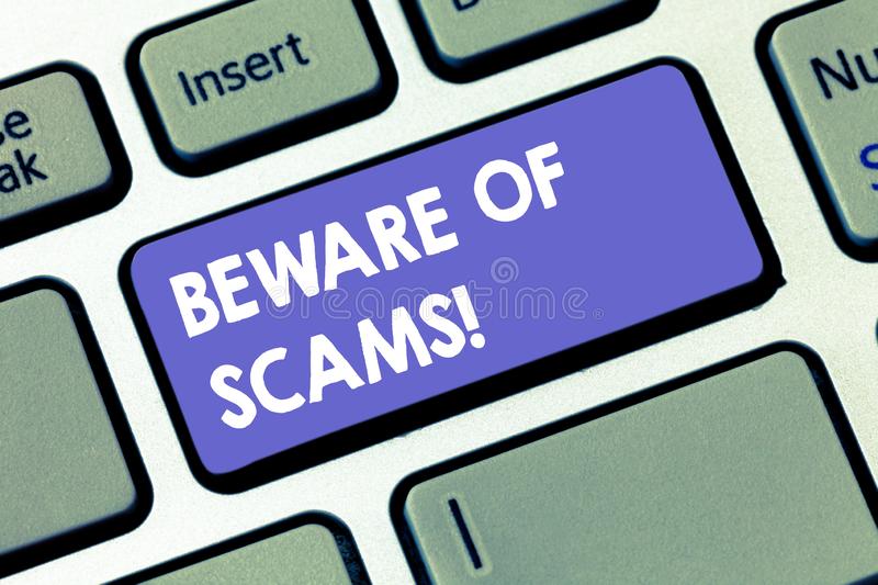Beware of online scams