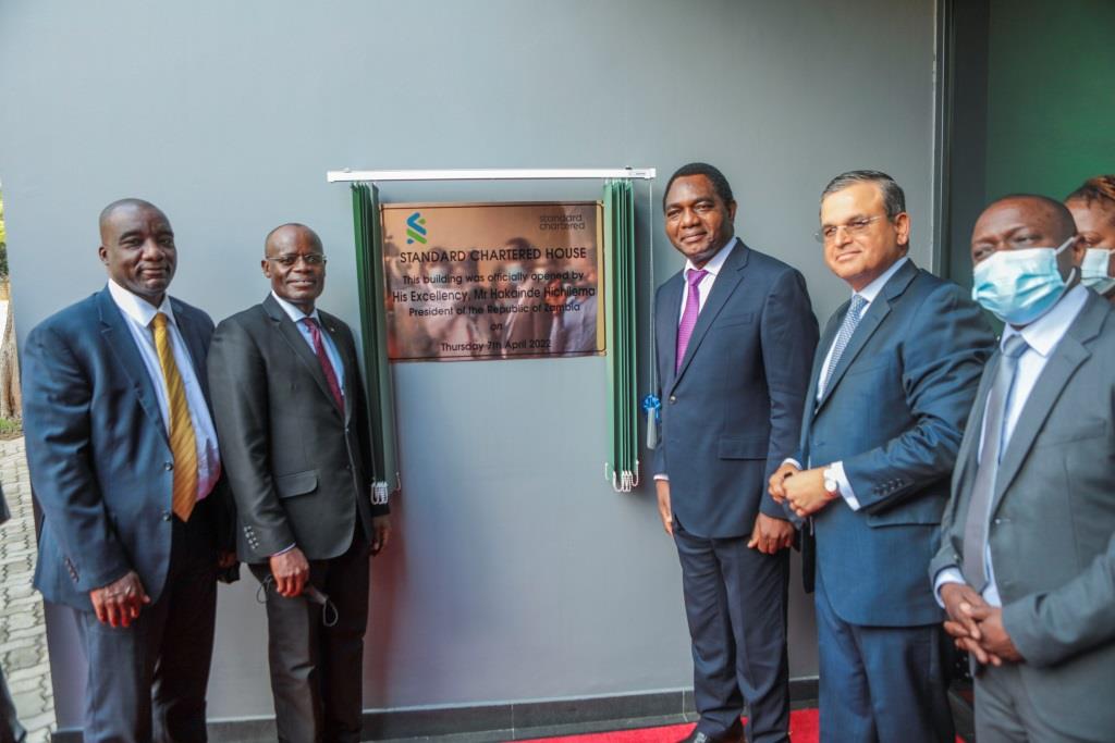 Standard Chartered Unveils 40m New Head Office in Zambia Business