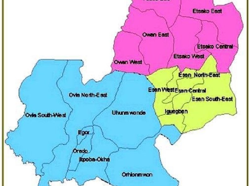 Edo State map