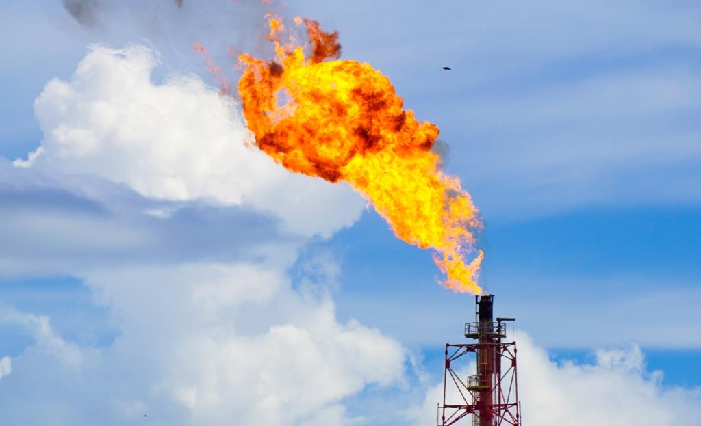 gas flaring in four months