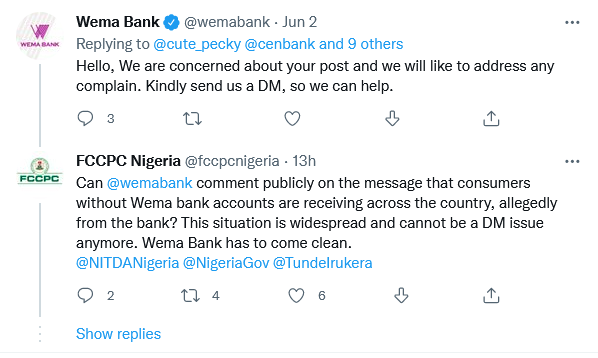 Wema Bank unauthorised accounts