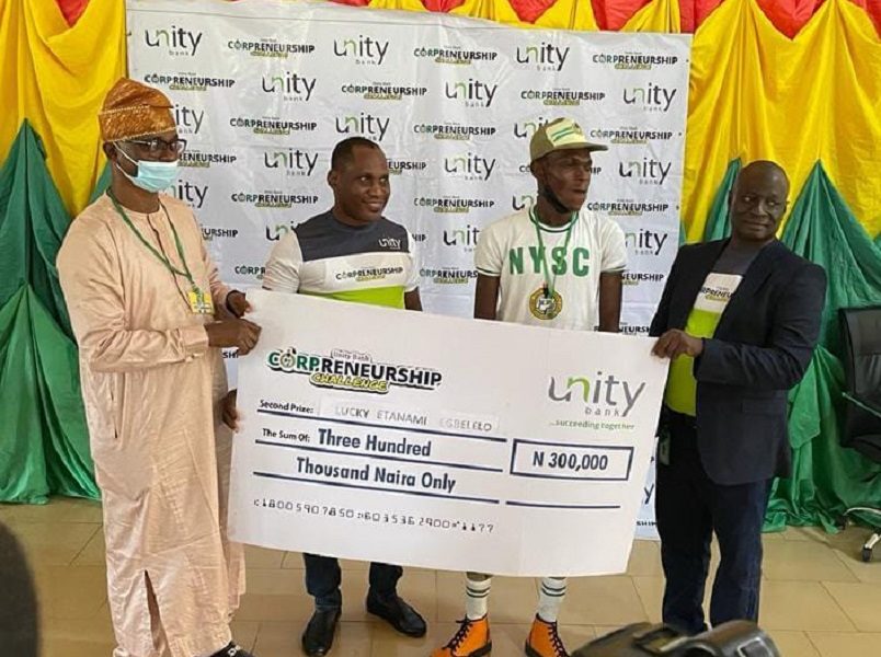 Unity Bank Corpreneurship 30 corps members