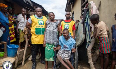 Onyebuchi Udoka Wheelchair to Flood-Displaced Person