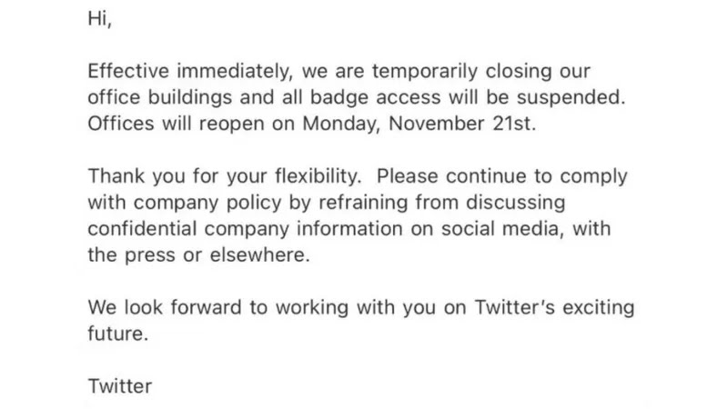 Twitter closes offices