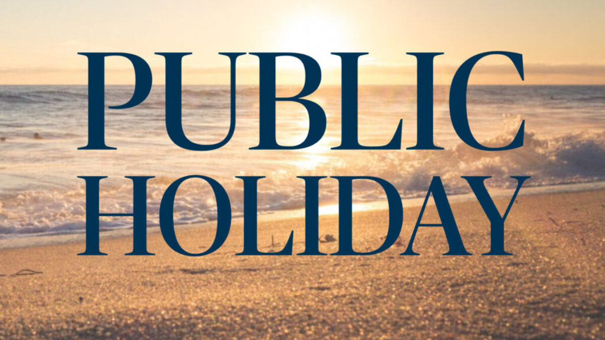as public holidays