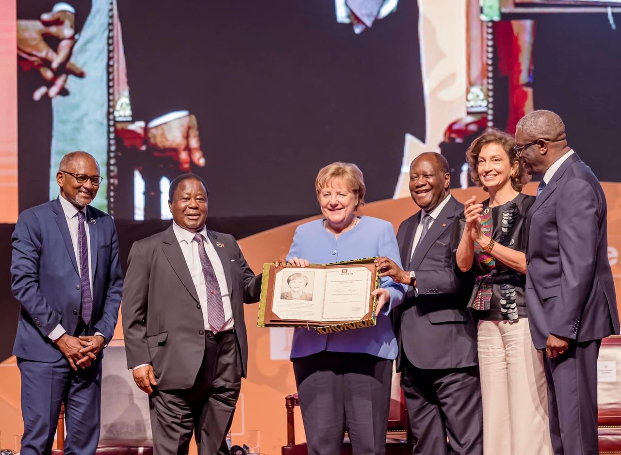 Félix Houphouët-Boigny-UNESCO Peace Prize Angela Merkel