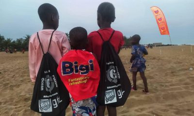 plastic bottles from Lagos shorelines