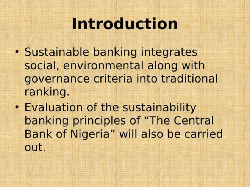 Nigerian Sustainable Banking Principles