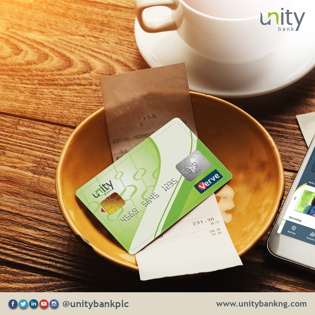 unity bank verve card