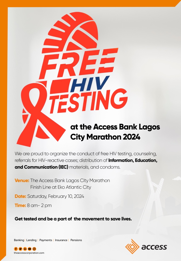 HIV screening Access Bank Lagos City Marathon