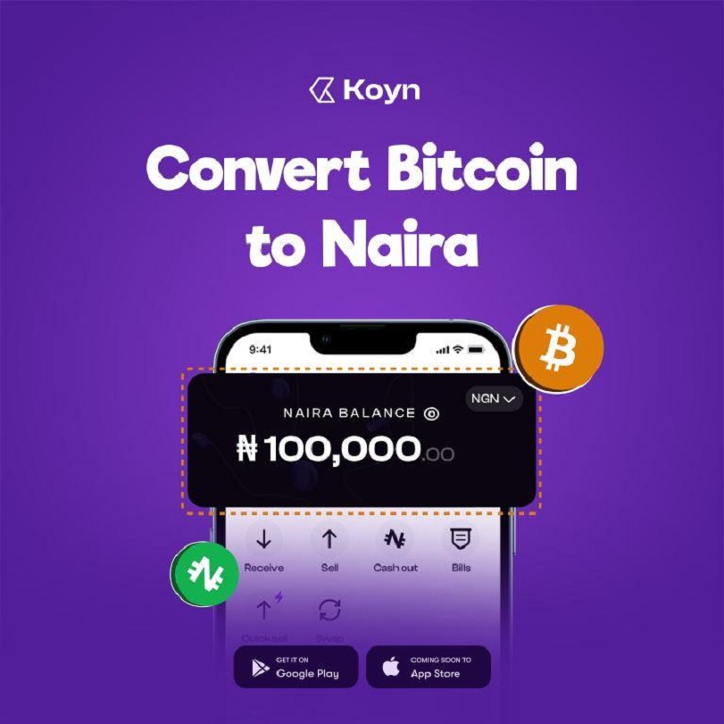 Koyn App Sell Bitcoin Nigeria