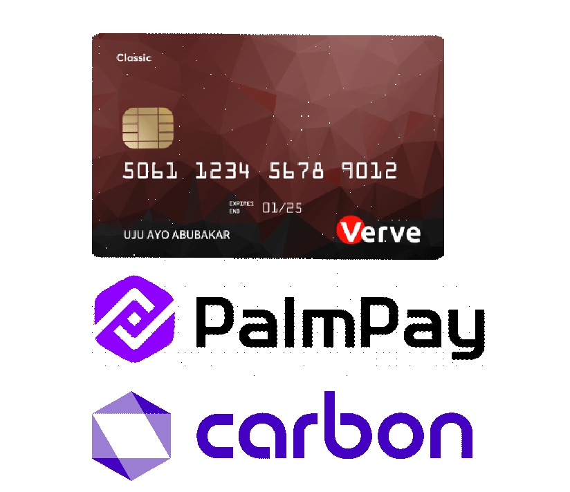 Verve Card for PalmPay Carbon