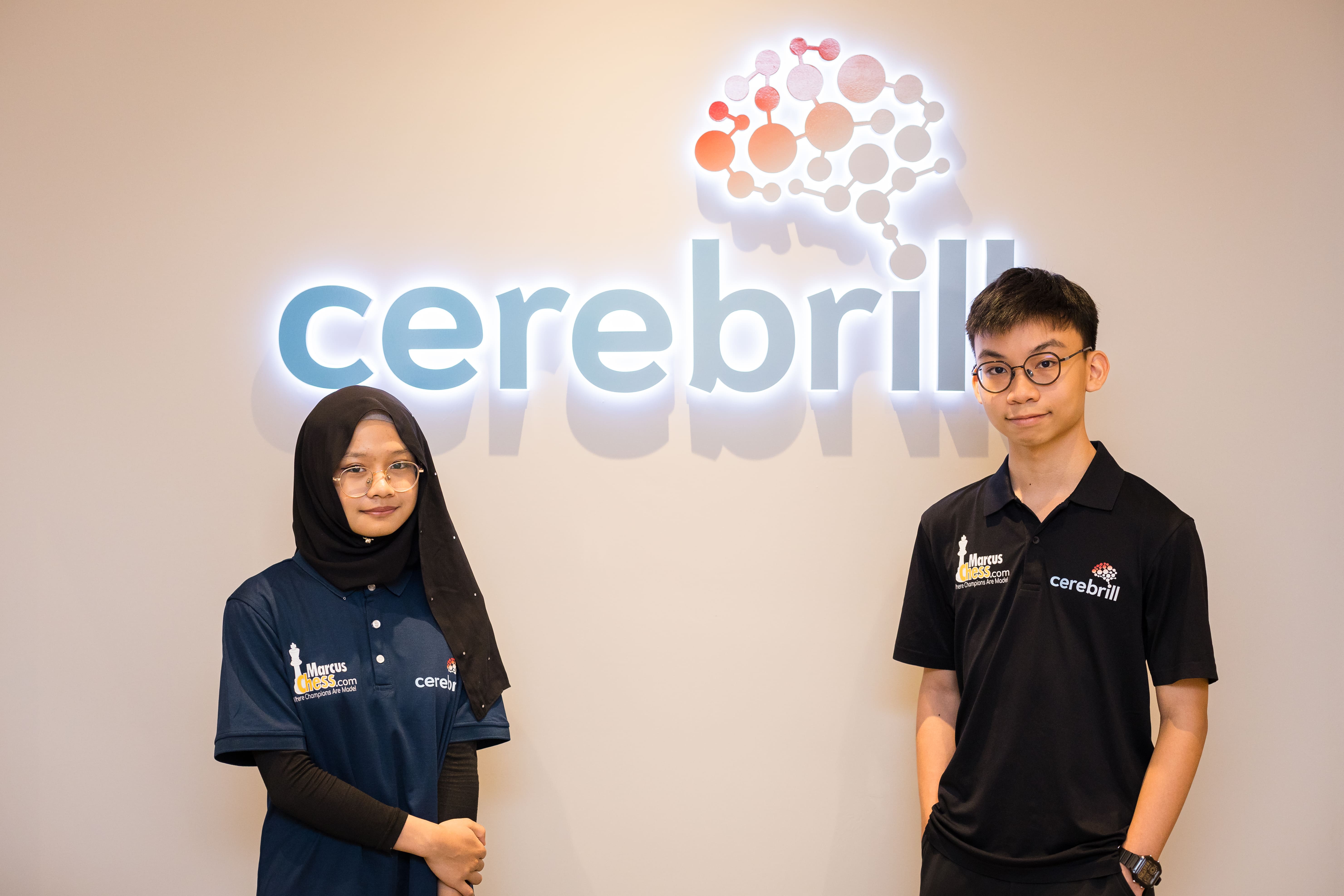 [From left to right] Aqilah Husna and Poh Yu Tian