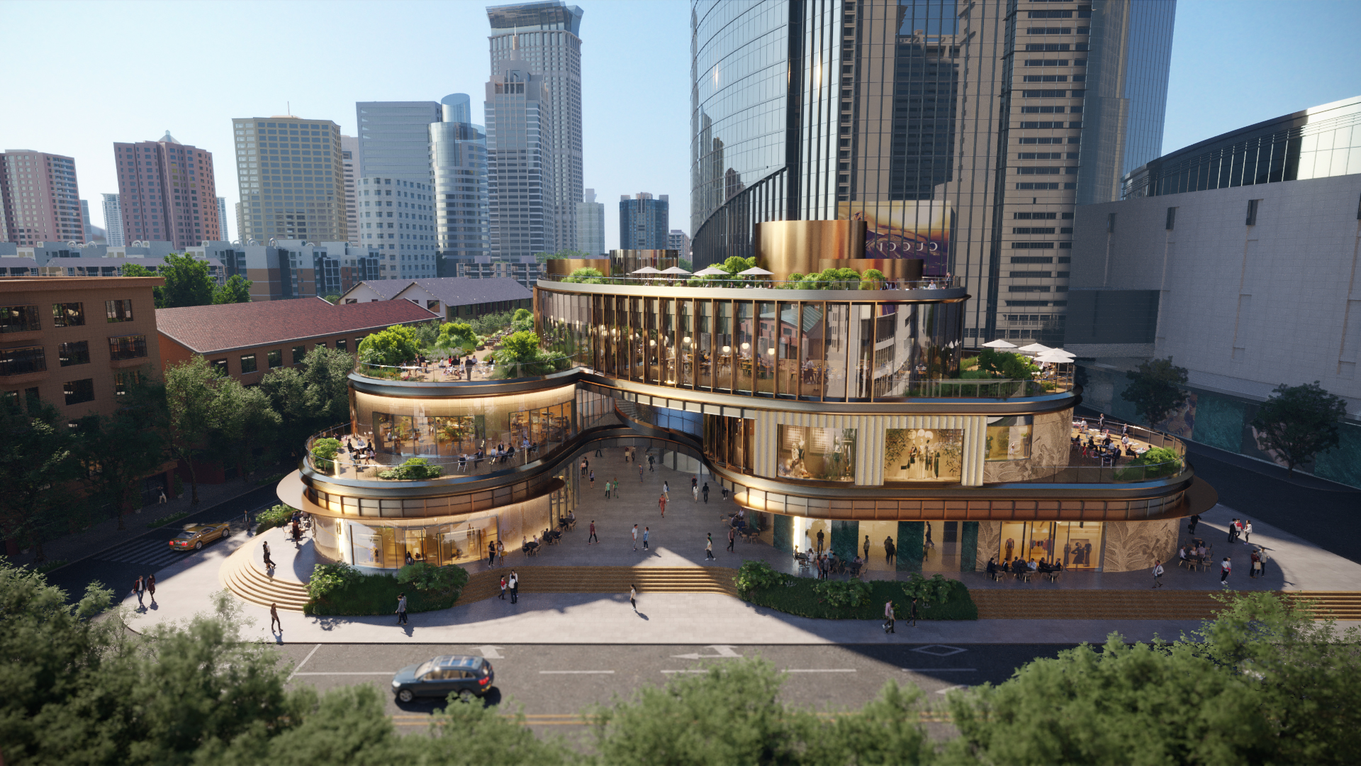 Artist’s impression of Plaza 66 Pavilion Extension