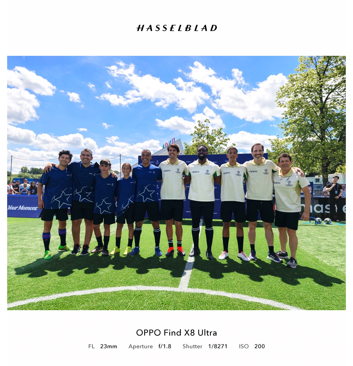 Kaká, Micah Richards and Cafu coached and played a friendly 5v5 game with young players from Brazil
