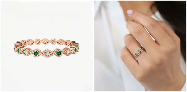 14K Rose Gold Diamond