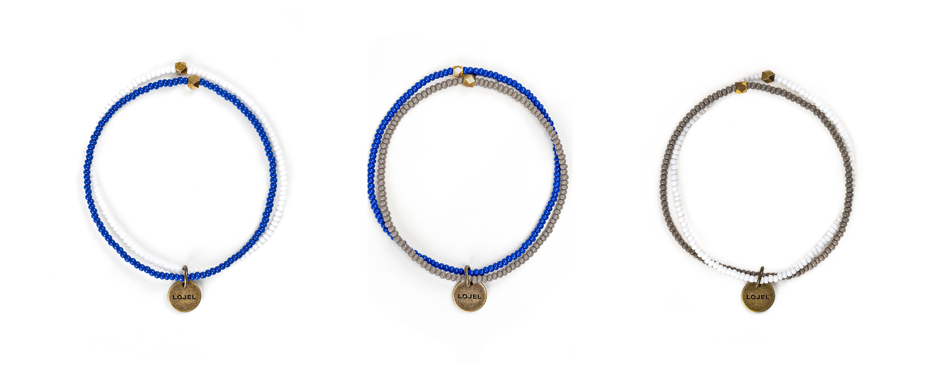 The Simplest Act - With Refugee Bracelet (HK$100) comes in Blue + Gray, White + Gray, and Blue + White