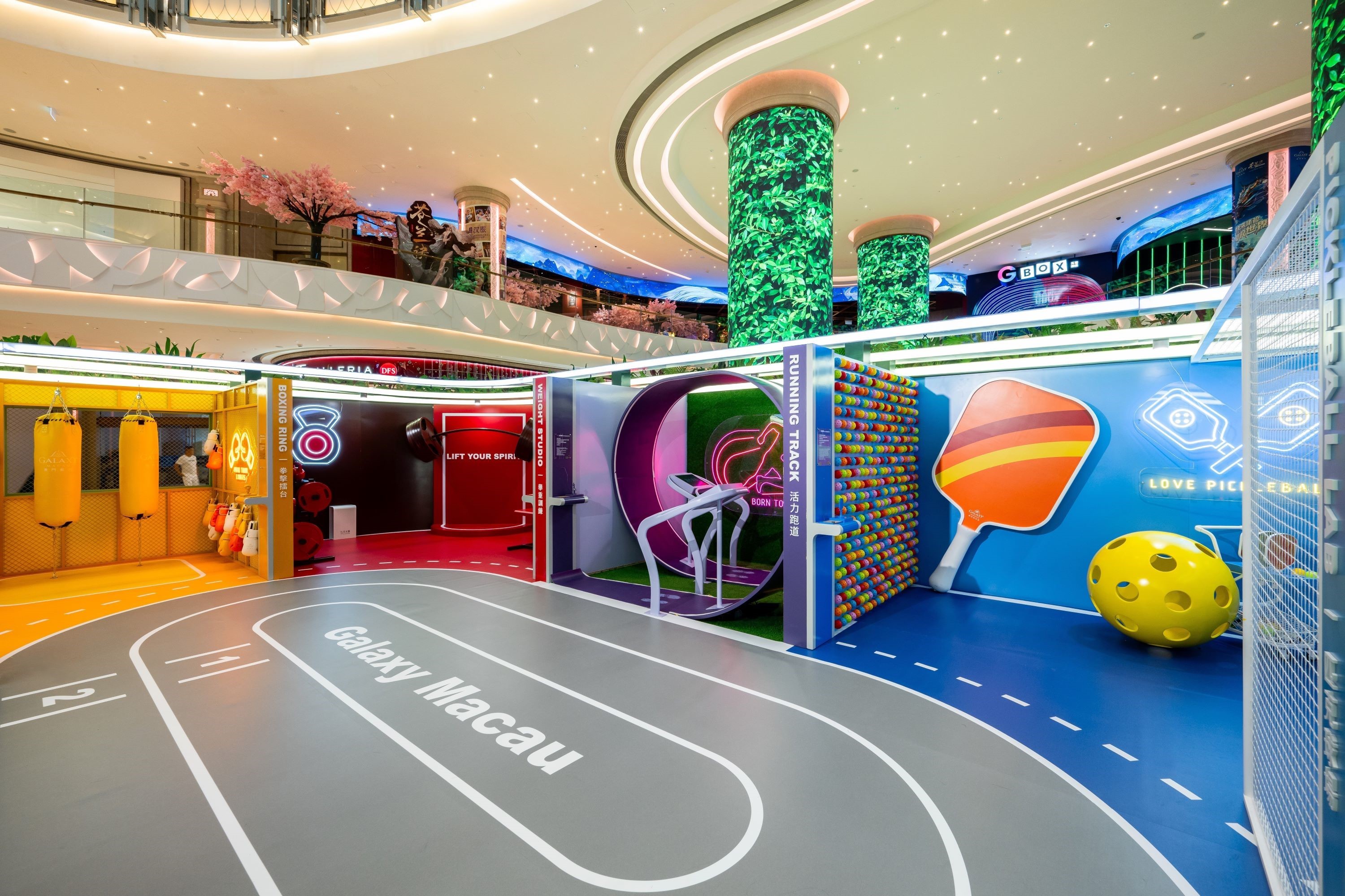 A variety of dynamic Active Zones invite guests for explorations.