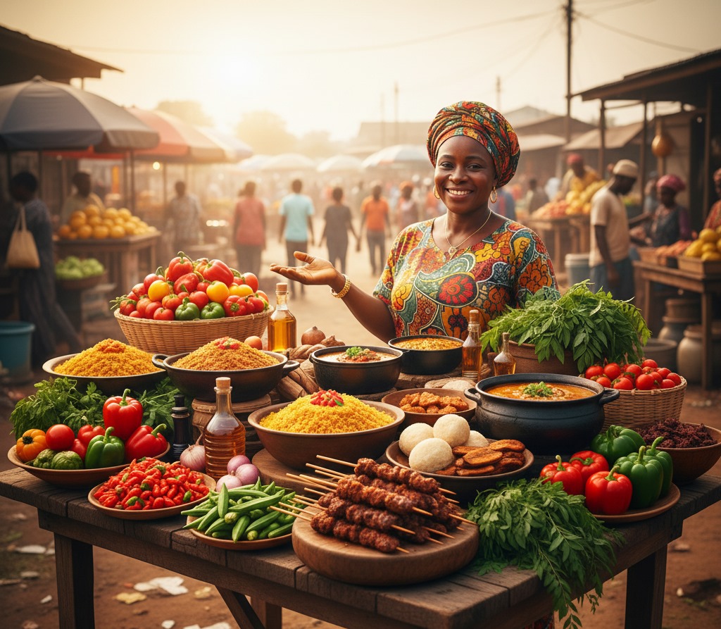 freshly sourced food