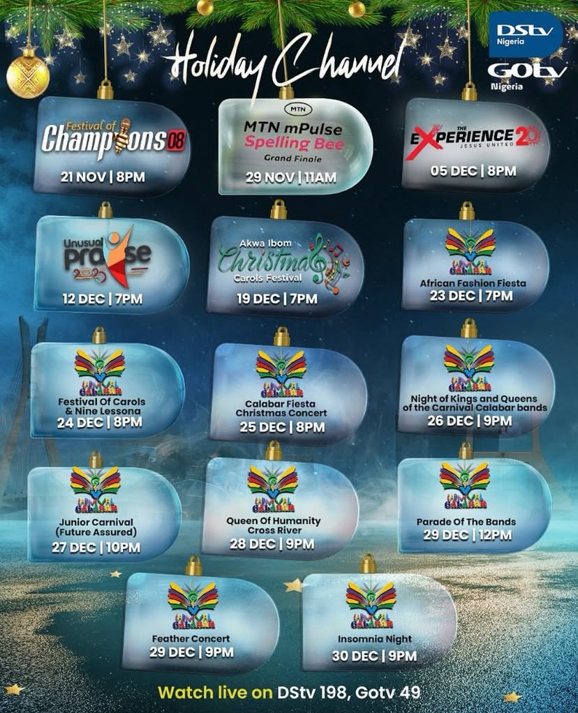 Holiday Pop Up Channel