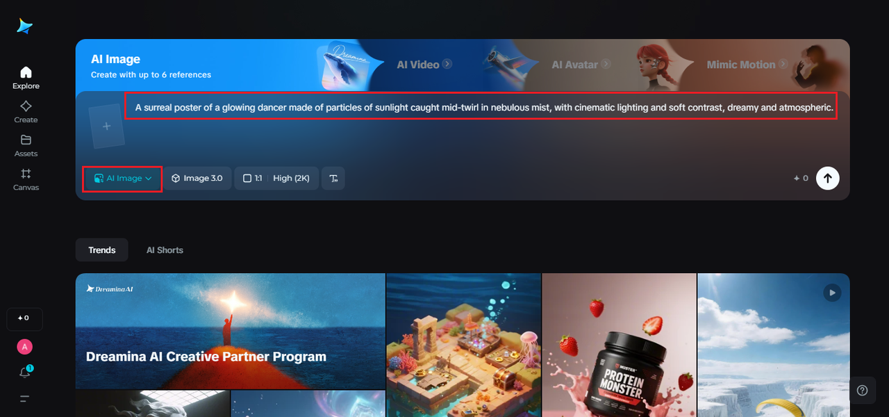 Dreamina AI creative