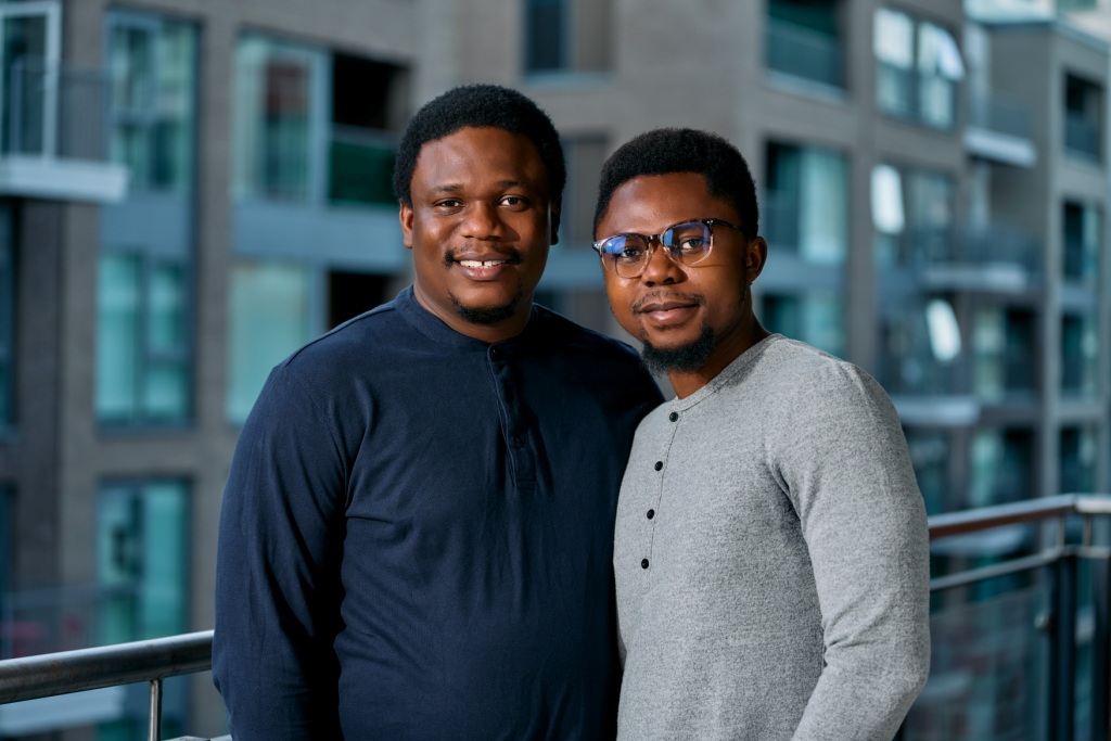 Moniepoint founders Tosin Eniolorunda and Felix Ike